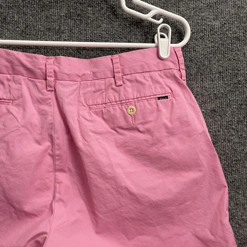 Polo Ralph Lauren Chino Shorts Mens Sz 33 Classic Fit Cotton Preppy Pink